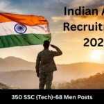 Indian Army SSC (Tech)-68 Men Recruitment 2026