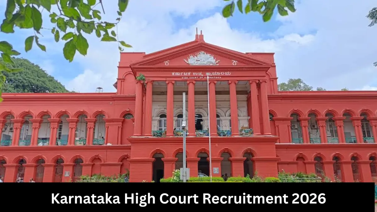 Karnataka High Court Recruitment 2026 21 Data Entry Assistant Posts